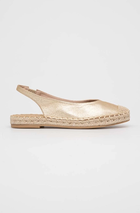 Espadrilky Answear Lab zlatá farba