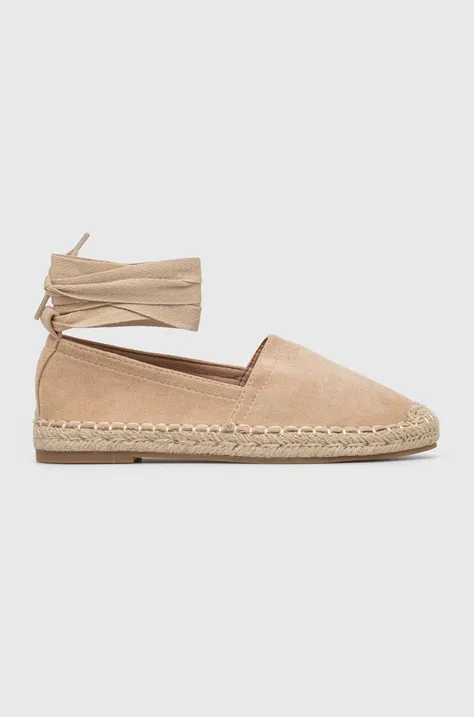 Answear Lab espadryle kolor beżowy