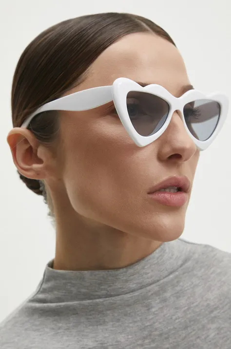 Sluneční brýle Answear Lab dámské, bílá barva