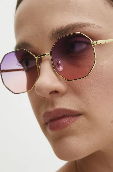 Slnečné okuliare Answear Lab dámske, fialová farba