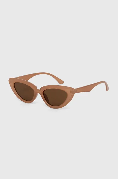Сонцезахисні окуляри Answear Lab жіночі колір бежевий