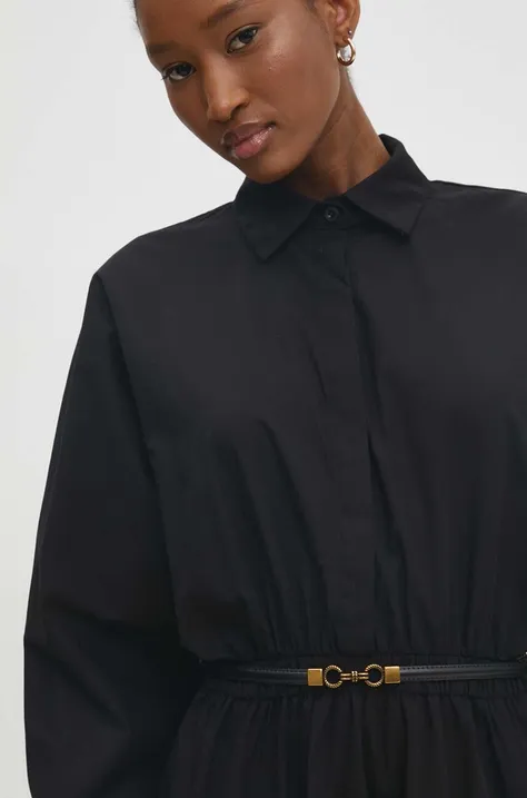 Шкіряний ремінь Answear Lab жіночий колір чорний