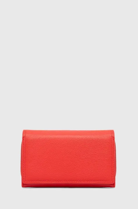 Δερμάτινο πορτοφόλι Answear Lab γυναικεία, χρώμα: κόκκινο