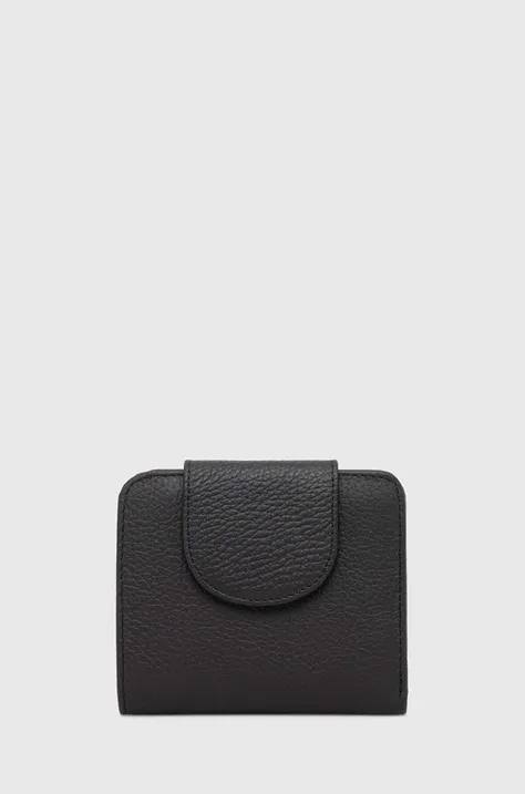 Usnjena denarnica Answear Lab ženski, črna barva