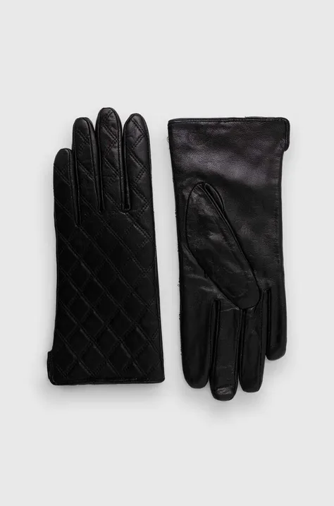 Δερμάτινα γάντια Answear Lab χρώμα: μαύρο