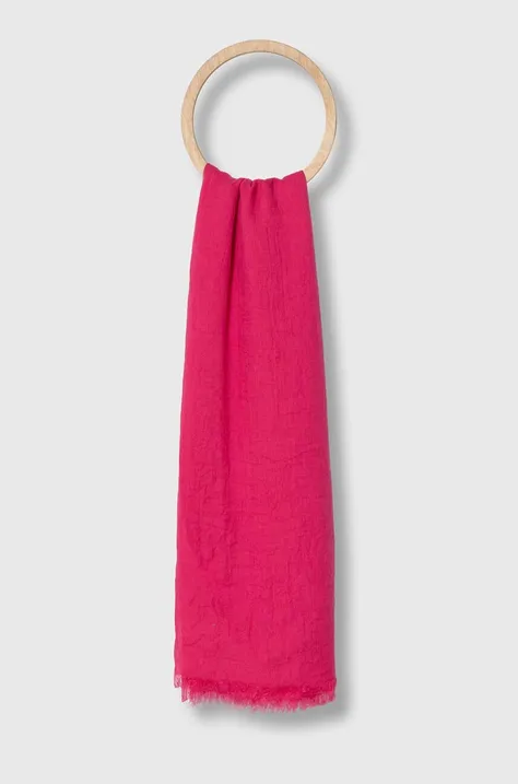 Šátek Answear Lab růžová barva, hladký