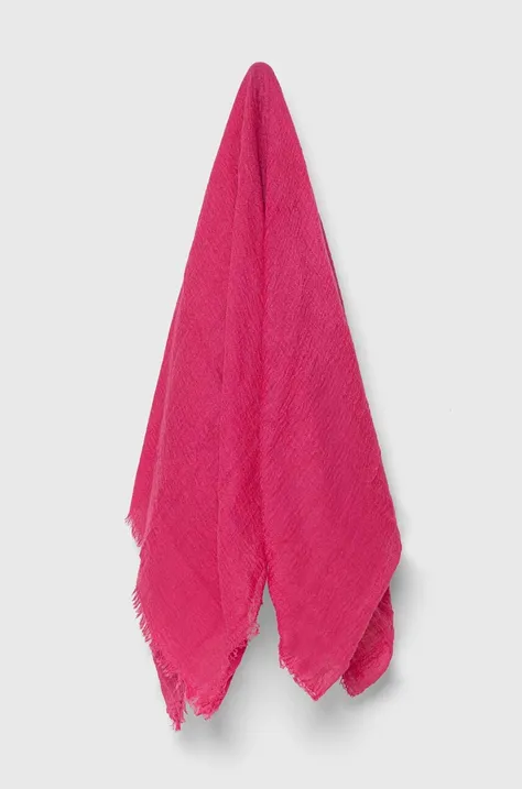 Šál Answear Lab dámsky, ružová farba, jednofarebný