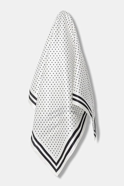 Answear.LAB apaszka damska jedwabna biała