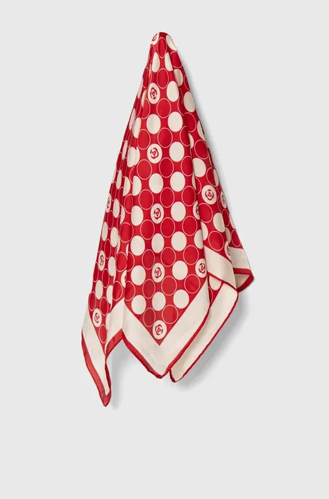 Answear Lab selyemkendő piros, mintás