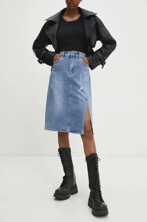 Džínová sukně Answear Lab mini, áčková
