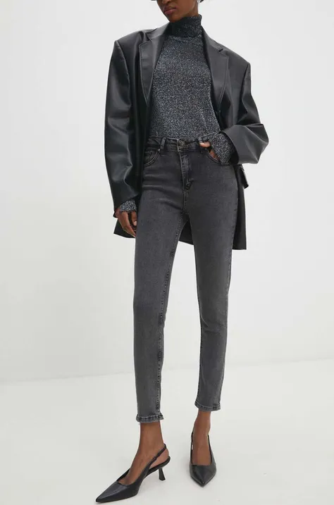 Answear Lab jeans donna colore grigio