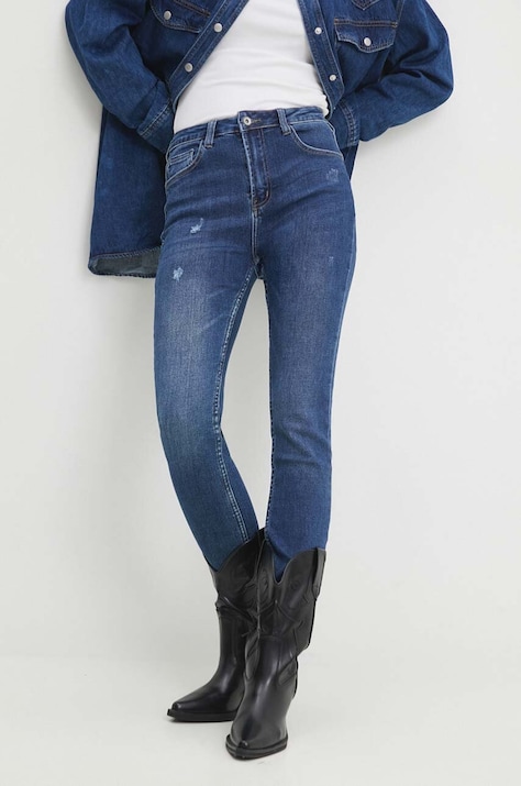 Answear.LAB jeansy damskie kolor niebieski