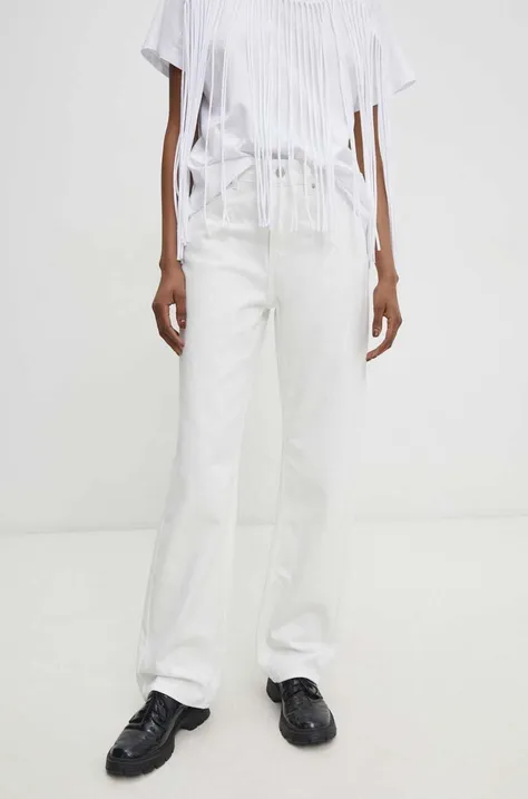 Τζιν παντελόνι Answear Lab χρώμα: άσπρο