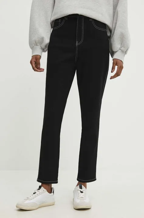 Τζιν παντελόνι Answear Lab χρώμα: μαύρο