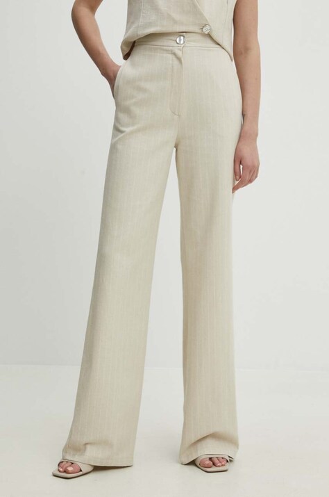 Answear Lab pantaloni donna colore beige
