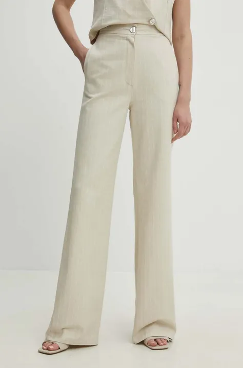 Answear Lab pantaloni donna colore beige
