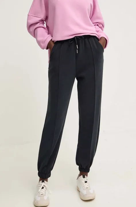 Nohavice Answear Lab dámske, čierna farba, vysoký pás