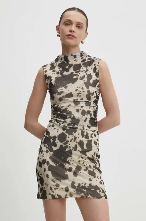 Сукня Answear Lab колір бежевий mini облягаюча
