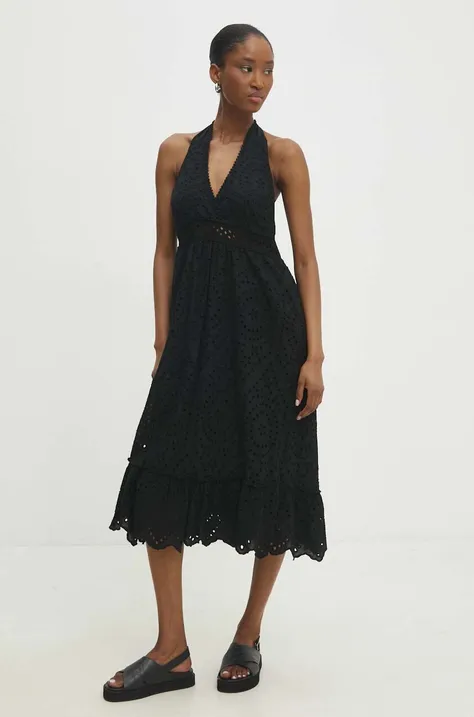 Платье Answear Lab цвет чёрный mini расклешённая