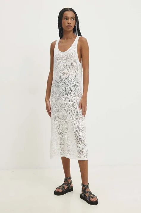 Сукня Answear Lab колір білий midi пряма
