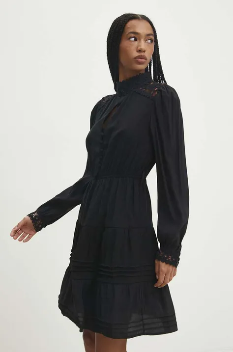 Answear Lab ruha fekete, mini, harang alakú