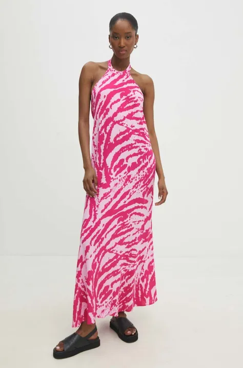 Сукня Answear Lab колір рожевий maxi oversize