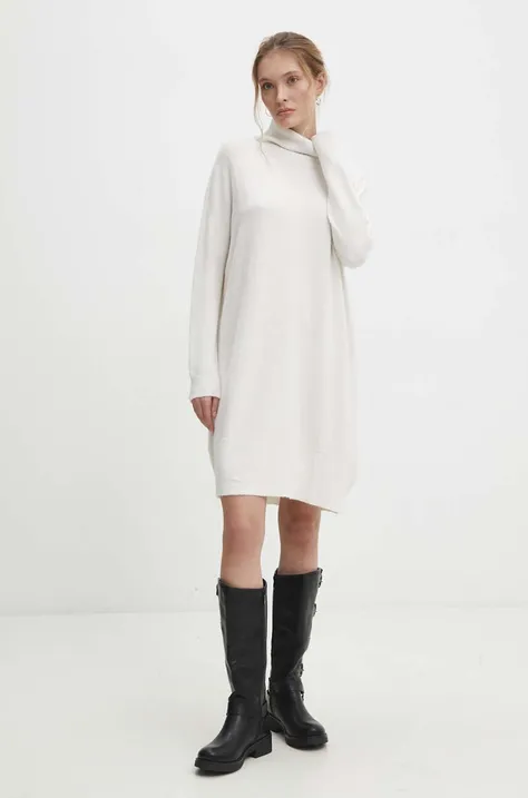 Šaty Answear Lab bílá barva, mini, oversize