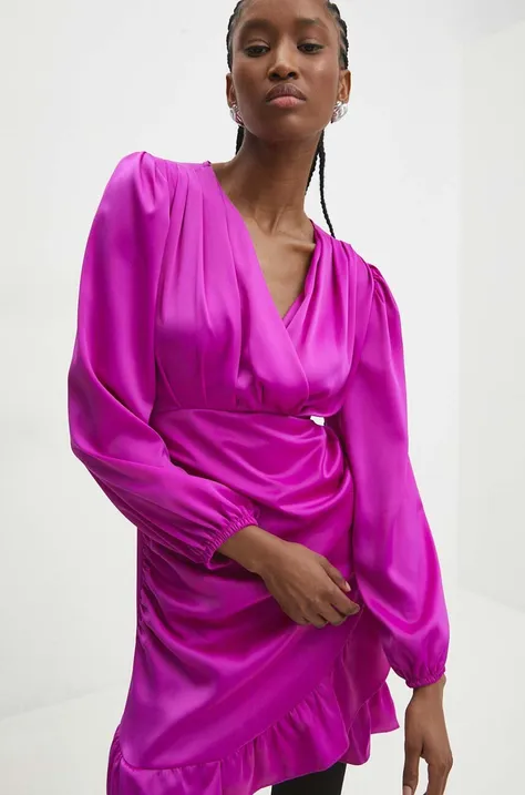 Сукня Answear Lab колір рожевий mini пряма