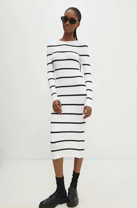Сукня Answear Lab колір білий mini облягаюча