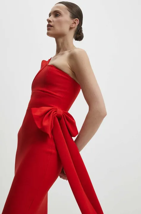 Платье Answear Lab цвет красный mini облегающая