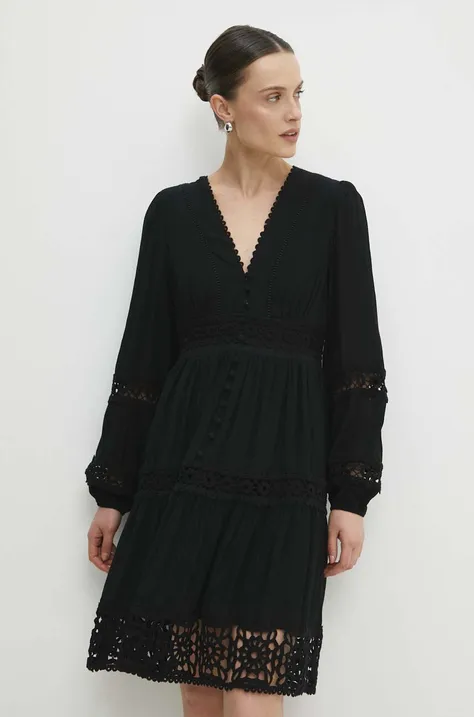 Φόρεμα Answear Lab χρώμα: μαύρο