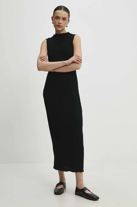 Answear Lab ruha fekete, maxi, testhezálló