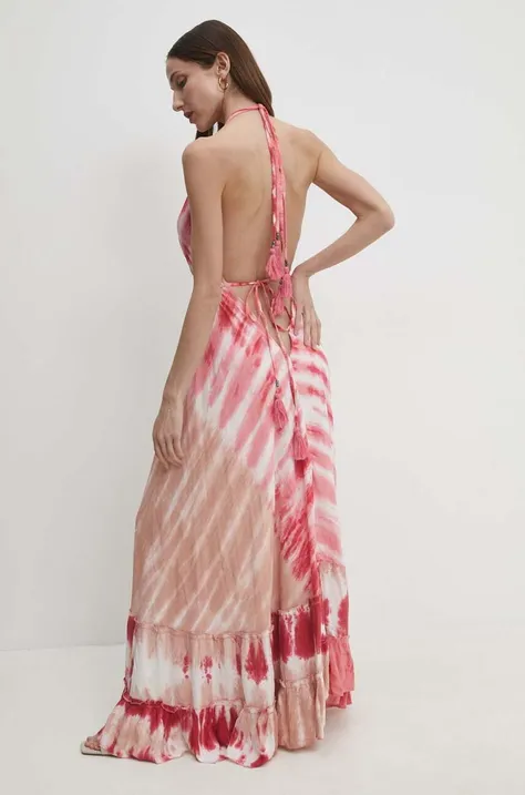 Сукня Answear Lab колір рожевий maxi розкльошена