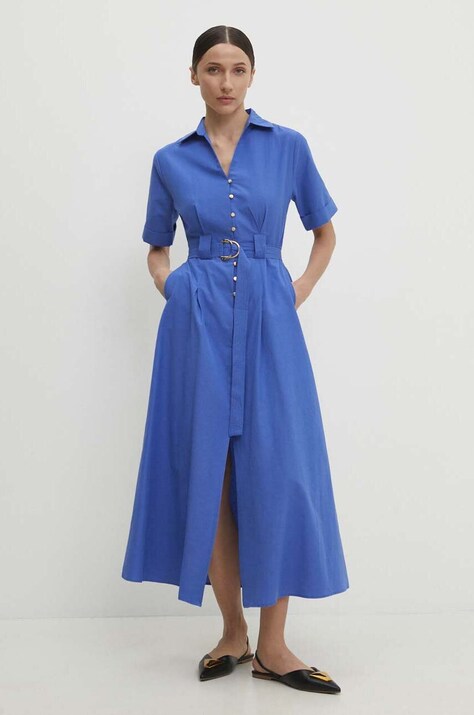 Answear Lab rochie din bumbac midi, evazată
