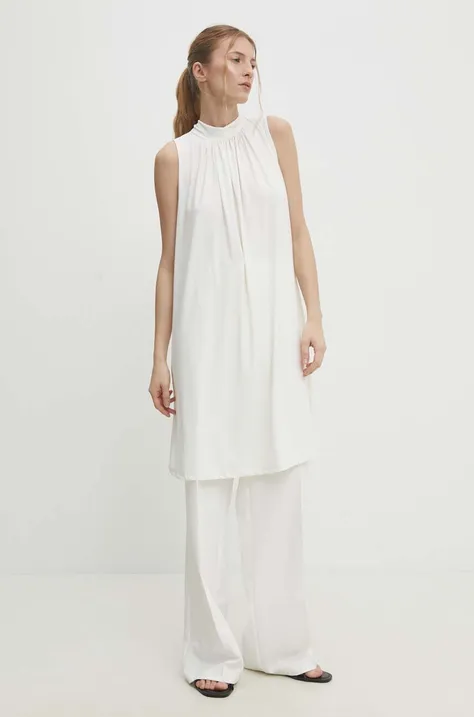 Answear Lab rochie culoarea alb, mini, evazati