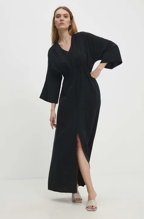 Платье Answear Lab цвет чёрный maxi oversize
