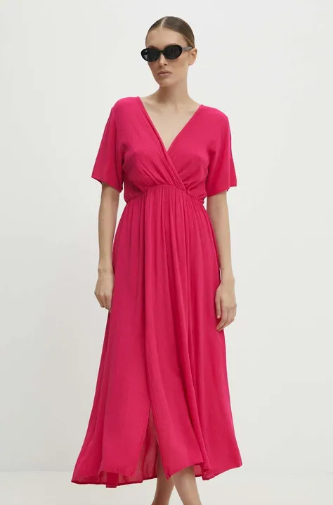Obleka Answear Lab roza barva