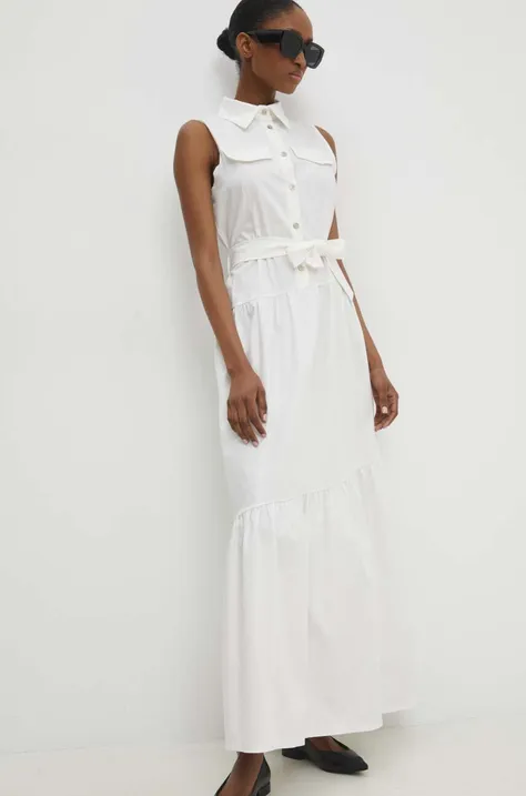 Answear Lab ruha fehér, maxi, harang alakú