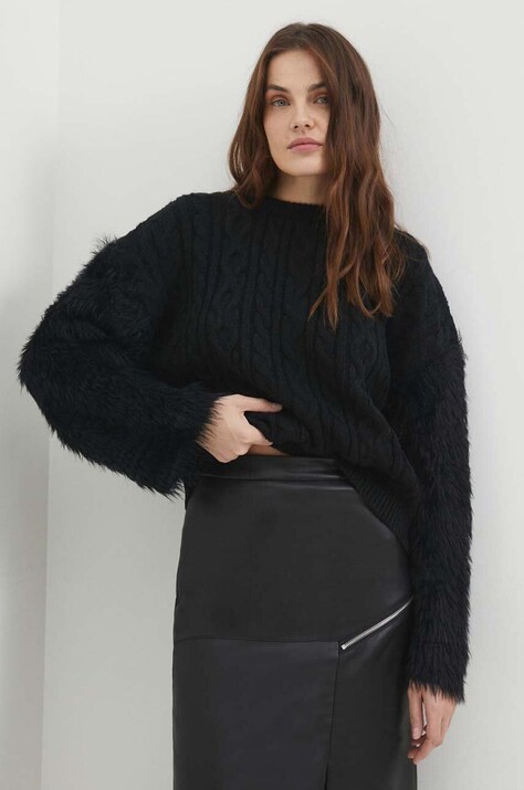 Answear Lab pulover femei, culoarea negru