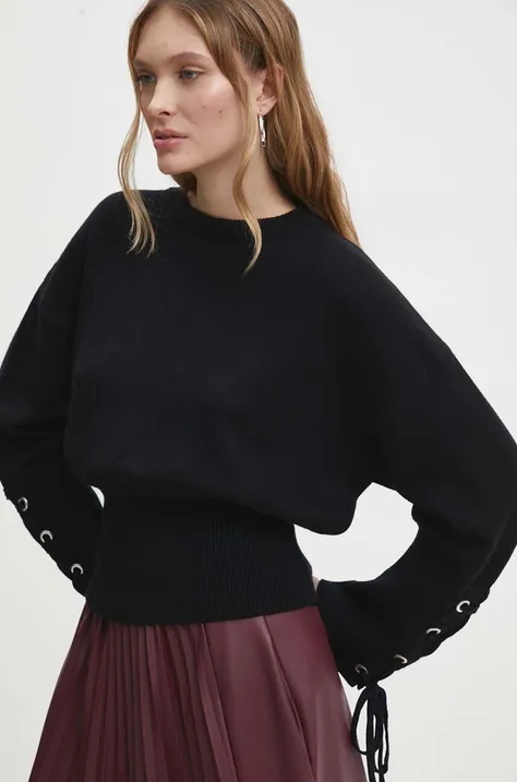 Пуловер Answear Lab дамски в черно