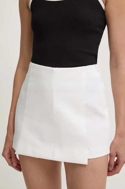 Answear Lab szorty damskie kolor biały gładkie high waist