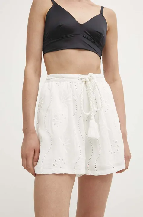 Answear Lab shorts in lino colore bianco