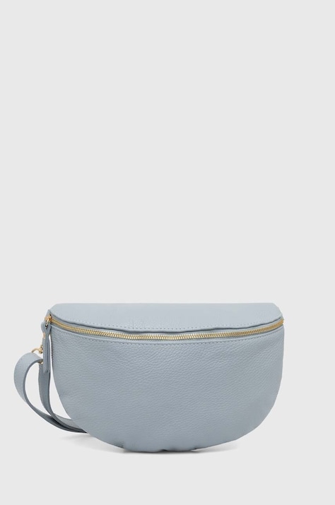 Answear Lab borseta de piele culoarea bej