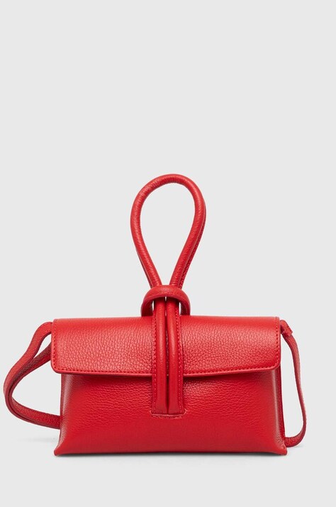 Кожаная сумочка Answear Lab цвет красный