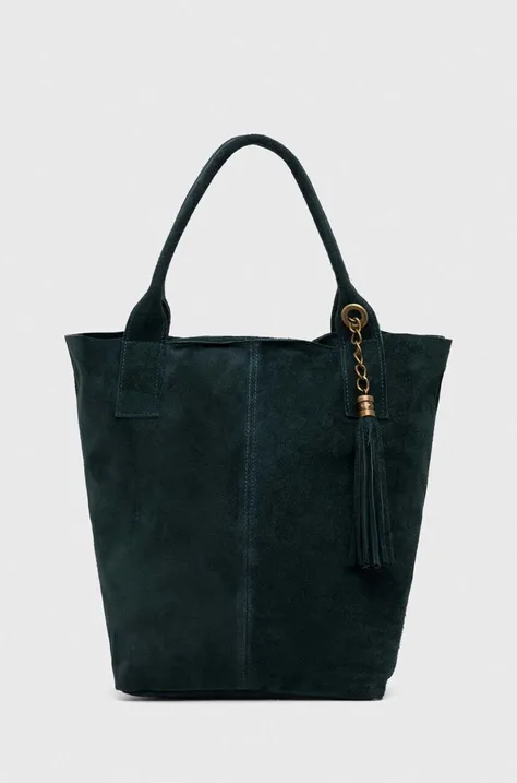 Замшева сумочка Answear Lab колір зелений