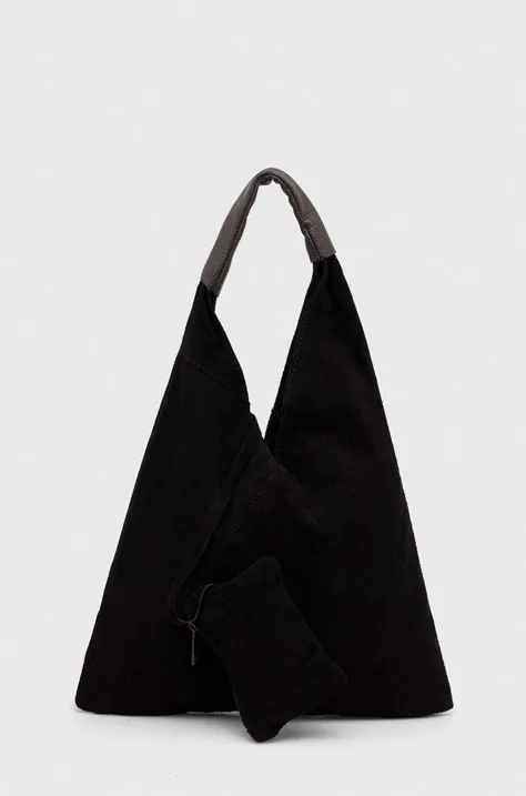 Замшева сумочка Answear Lab колір чорний