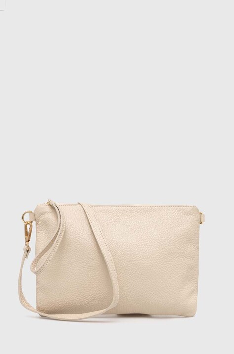 Δερμάτινη τσάντα Answear.LAB χρώμα: μπεζ