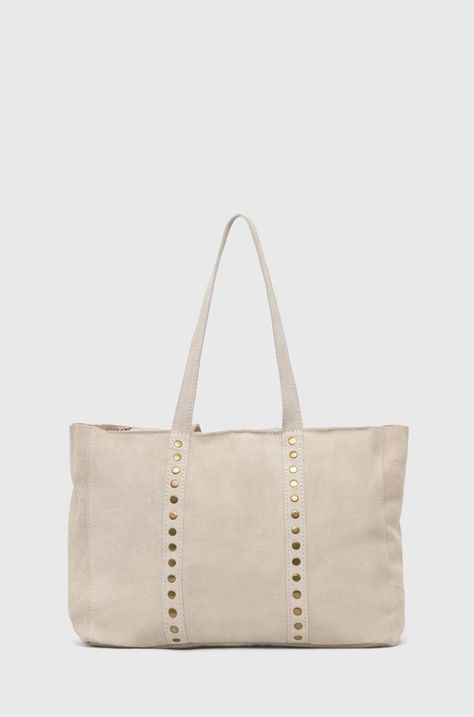 Answear Lab borsa in pelle scamosciata colore beige