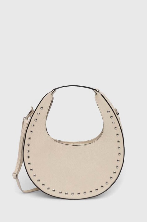 Answear Lab poseta de piele culoarea bej