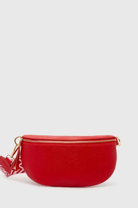 Δερμάτινη τσάντα φάκελος Answear Lab χρώμα: κόκκινο